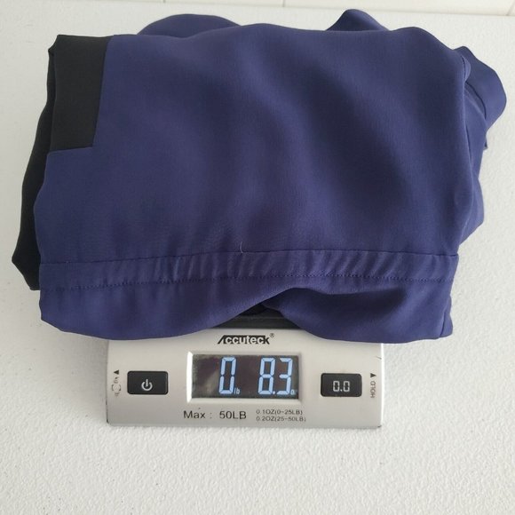 Fossil Womens 100% Silk Colorblock Dress Size L Drawstring Waist Round Neck Blue - Picture 9 of 9